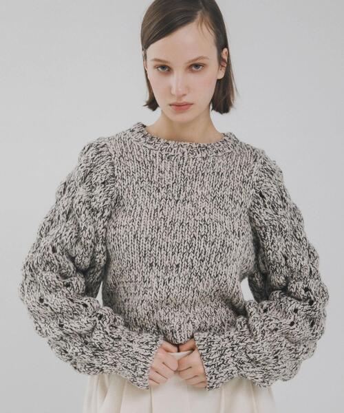 LAATO（ラート） ニット セーター lantern long sleeve knit