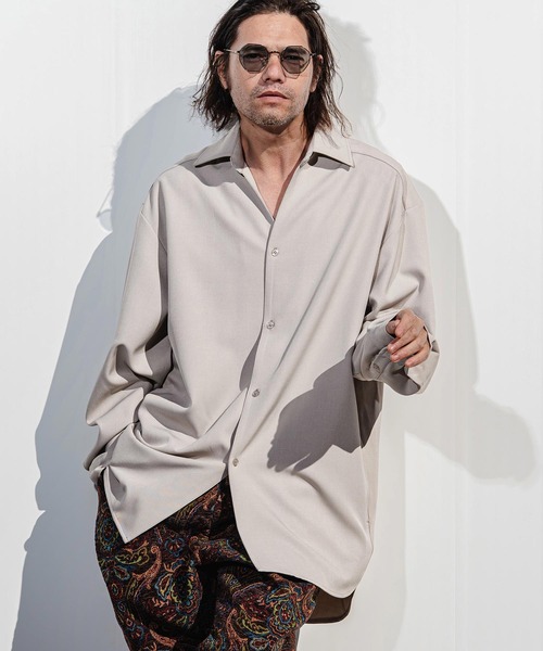 CAMBIO（カンビオ） シャツ ms6380-Long Length Shirts ロングシャツ