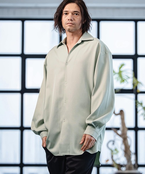 CAMBIO（カンビオ） シャツ ms6380-Long Length Shirts ロングシャツ