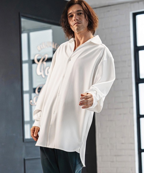 CAMBIO（カンビオ） シャツ ms6380-Long Length Shirts ロングシャツ