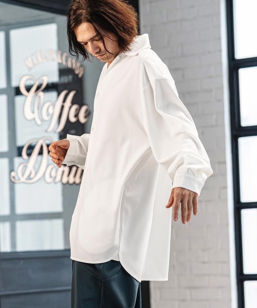 CAMBIO（カンビオ） シャツ ms6380-Long Length Shirts ロングシャツ