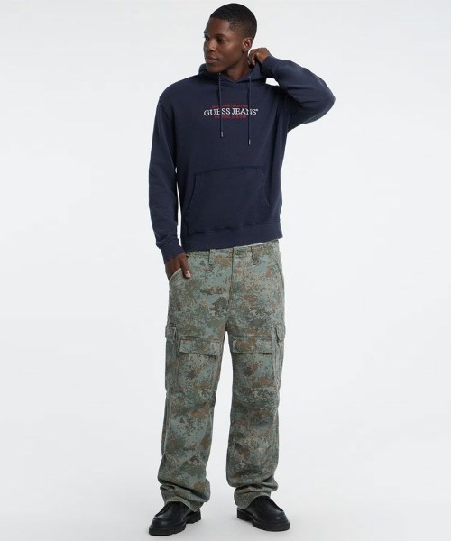 STYLISE パーカー 「GUESS」GUESS JEANS Regular America Trad Hoodie 