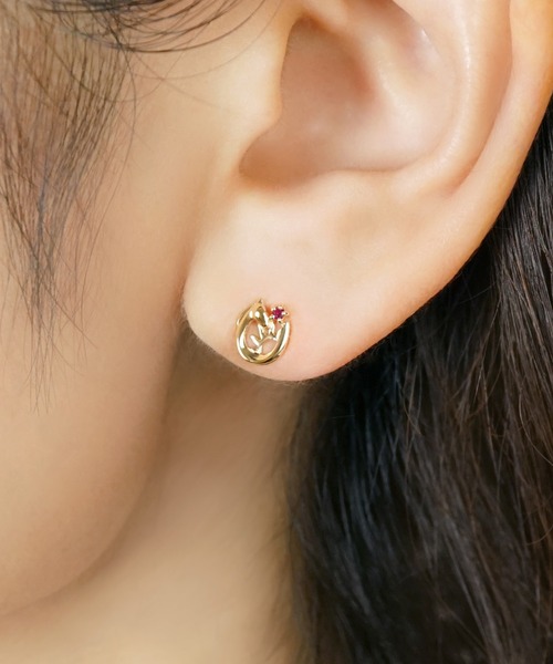 TAKE-UP（テイクアップ） ピアス 「 Solo Pierce」K18・K10 太陽 