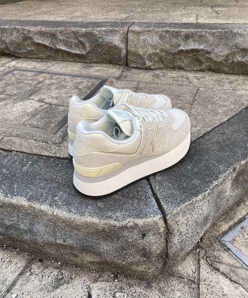 「New Balance」 ローカットスニーカー 24cm グレー レディース_画像5