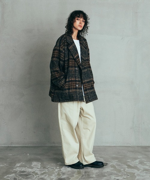 「Revo.」 ピーコート 1 ブラウン メンズ_画像6