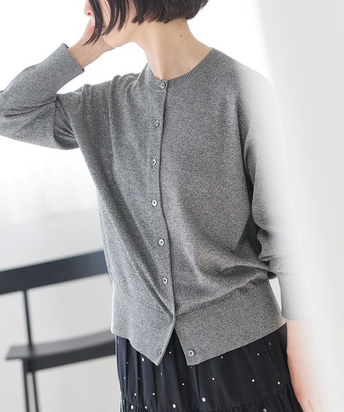カーディガン 「新色あり/追加2」LEVITAロングスリーブカーディガン レディースの画像
