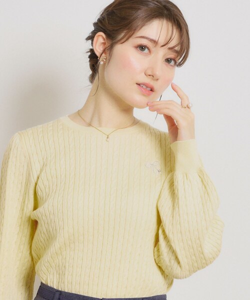 Couture Brooch(クチュール ブローチ) ニット セーター 「洗える Couture Brooch(クチュール ブローチ) ニット セーター 「洗える