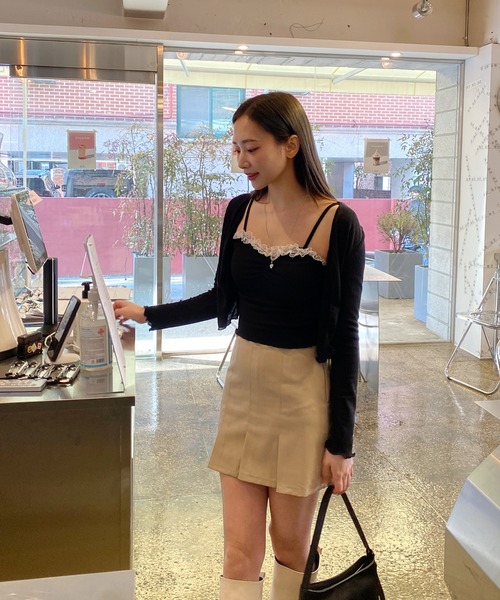 「by muni:r」 ミニスカート FREE ベージュ レディース_画像6