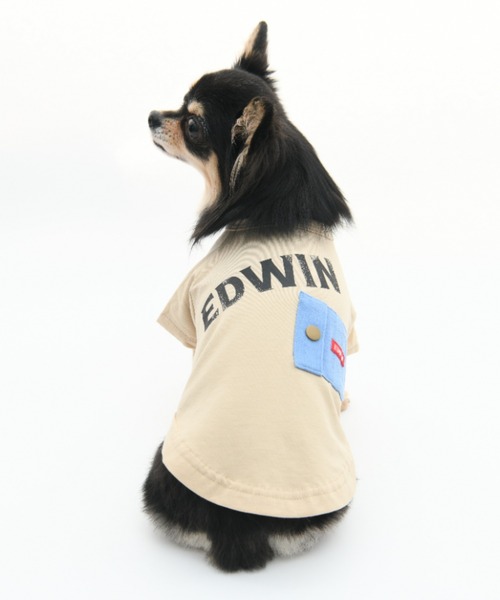 EDWIN（エドウィン） 犬 服 EDWIN/デニムポケットビッグロゴT