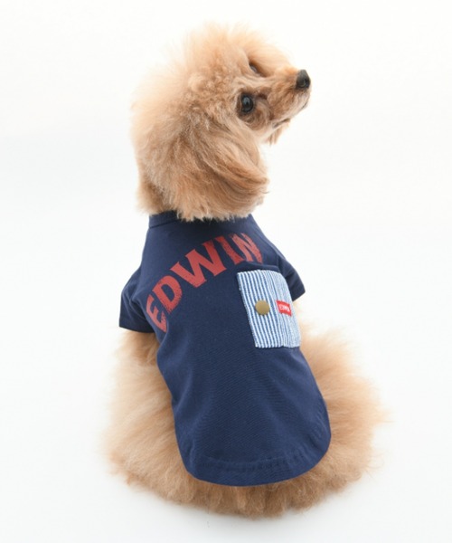 EDWIN（エドウィン） 犬 服 EDWIN/デニムポケットビッグロゴT