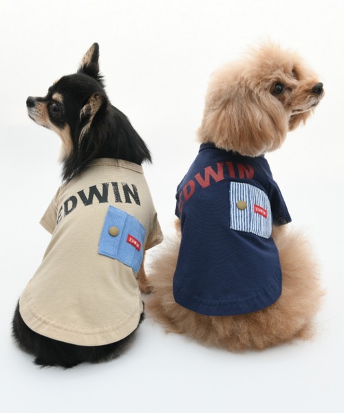 EDWIN（エドウィン） 犬 服 EDWIN/デニムポケットビッグロゴT