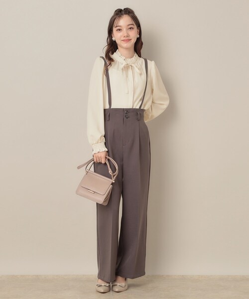 「couture brooch」 長袖ブラウス 42 サンドベージュ レディース_画像2