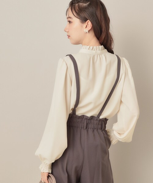 「couture brooch」 長袖ブラウス 42 サンドベージュ レディース_画像8