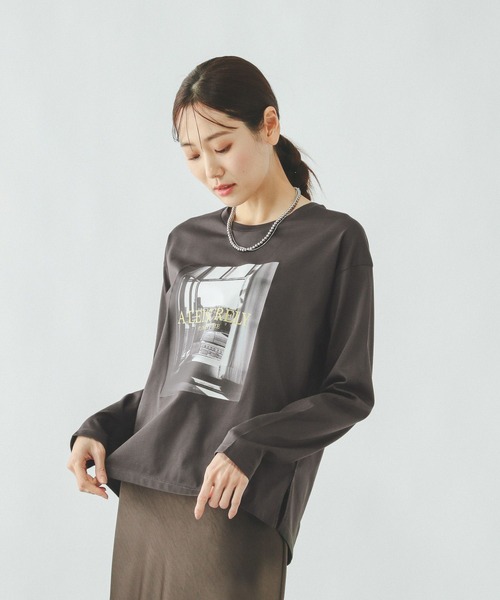 GLOBAL WORK（グローバルワーク） tシャツ リッチクリーンプリントロン