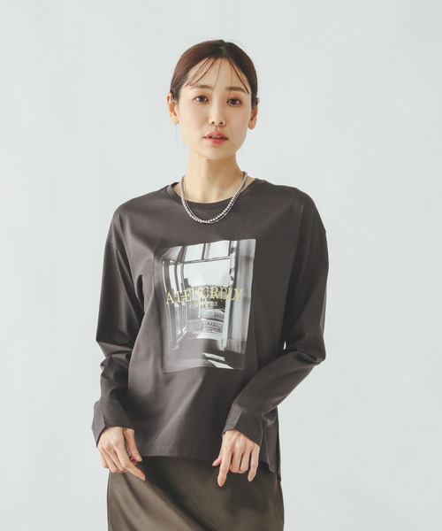 GLOBAL WORK（グローバルワーク） tシャツ リッチクリーンプリントロン