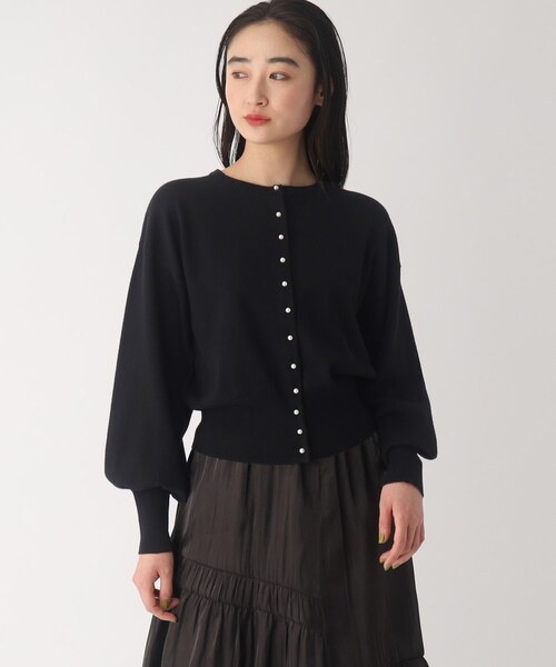 「OPAQUE.CLIP」 ニットカーディガン 38 ピンク レディース_画像2