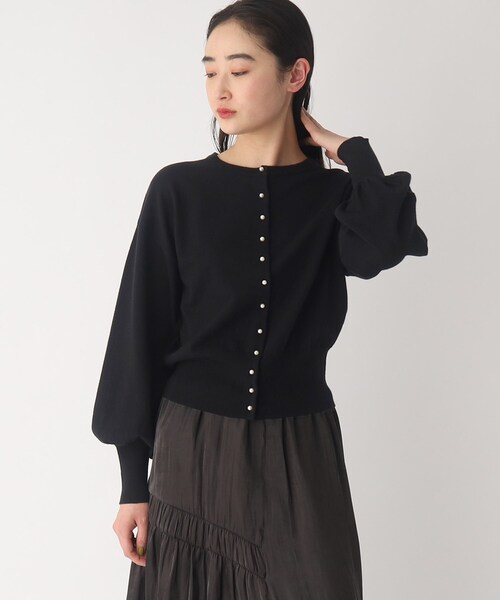 「OPAQUE.CLIP」 ニットカーディガン 38 ピンク レディース_画像3