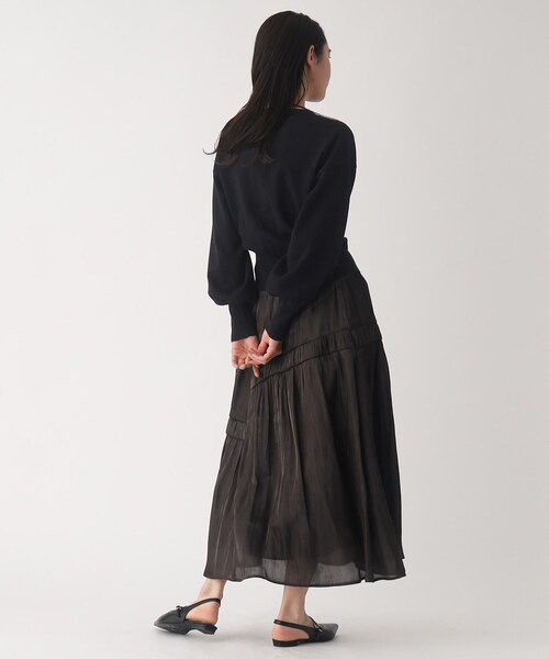 「OPAQUE.CLIP」 ニットカーディガン 38 ピンク レディース_画像5