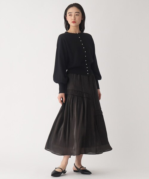 「OPAQUE.CLIP」 ニットカーディガン 38 ピンク レディース_画像6