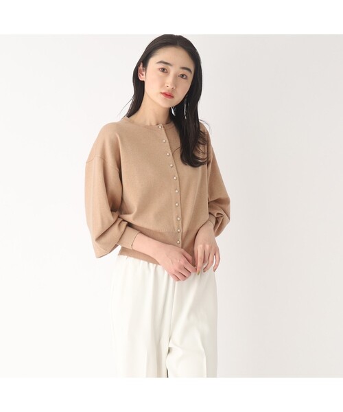 「OPAQUE.CLIP」 ニットカーディガン 38 ピンク レディース_画像9