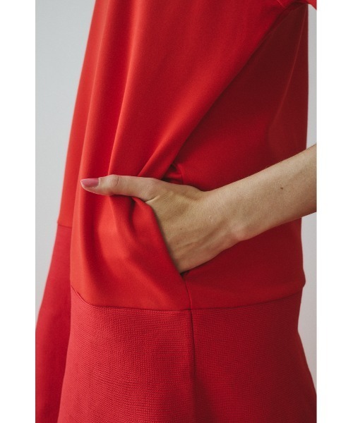 HeRIN.CYE ワンピース 半袖 Docking balloon hem dress ドッキング