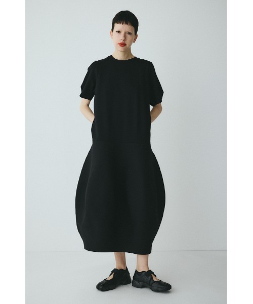 HeRINcYE バルーンシルエット切り替え　ドローコードワンピース HeRIN.CYE ワンピース 半袖 Docking balloon hem dress ドッキング