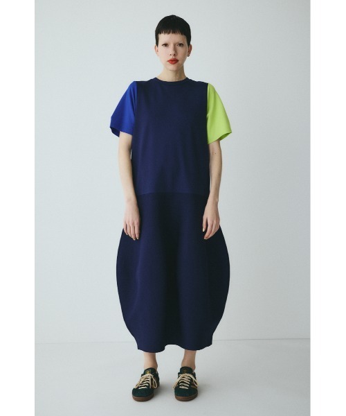 HeRIN.CYE ワンピース 半袖 Docking balloon hem dress ドッキング