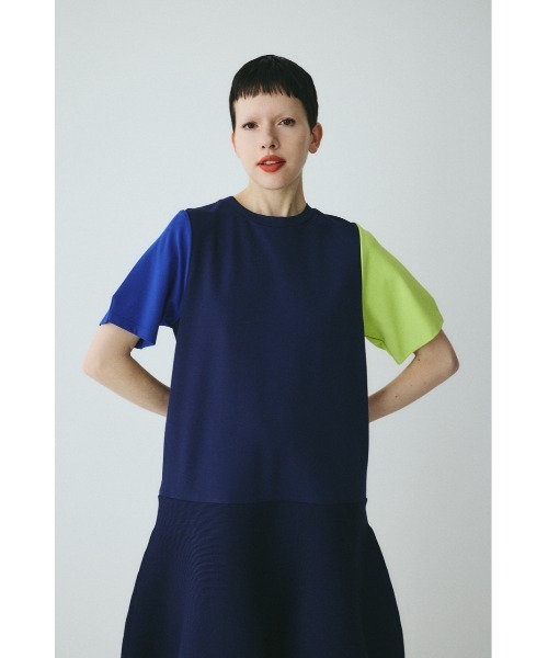 HeRIN.CYE ワンピース 半袖 Docking balloon hem dress ドッキング