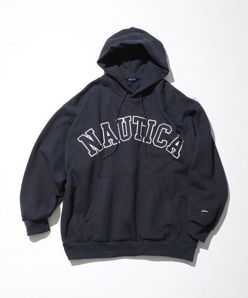 「NAUTICA」 プルオーバーパーカー X-LARGE グリーン メンズ_4