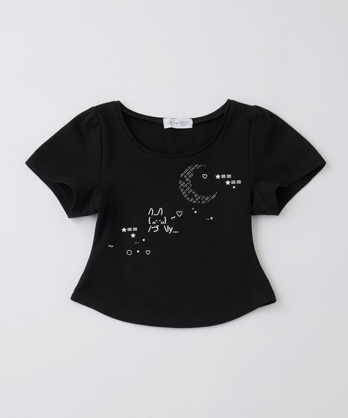 rumnel： tシャツ 半袖 ラインストーンアート半袖チビTシャツ