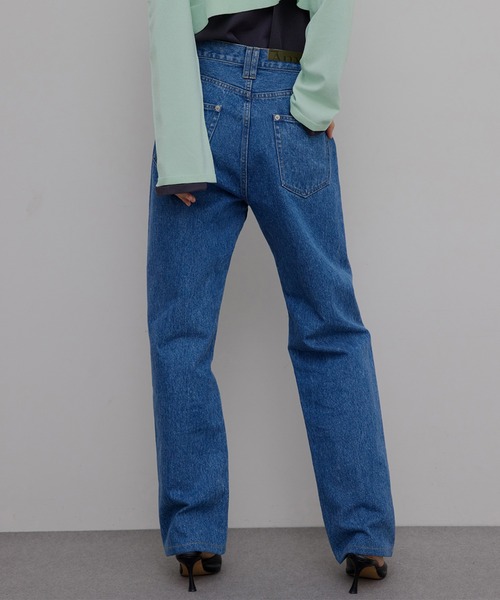 ジーンズ デニム デニムパンツ JAPAN MADE STRAIGHT DENIM PANTS レディース_7