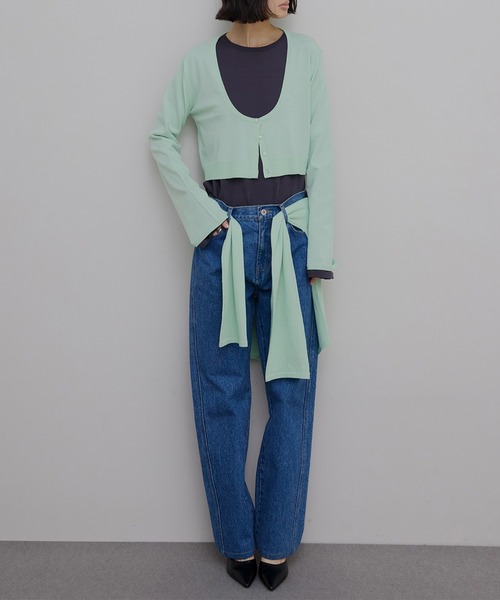 ジーンズ デニム デニムパンツ JAPAN MADE STRAIGHT DENIM PANTS レディース_8