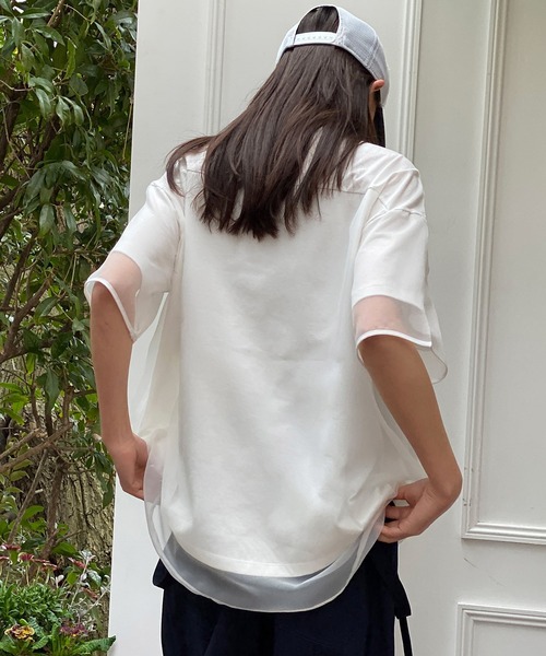 「AVIE」 半袖Tシャツ 38 オフホワイト レディース_画像2