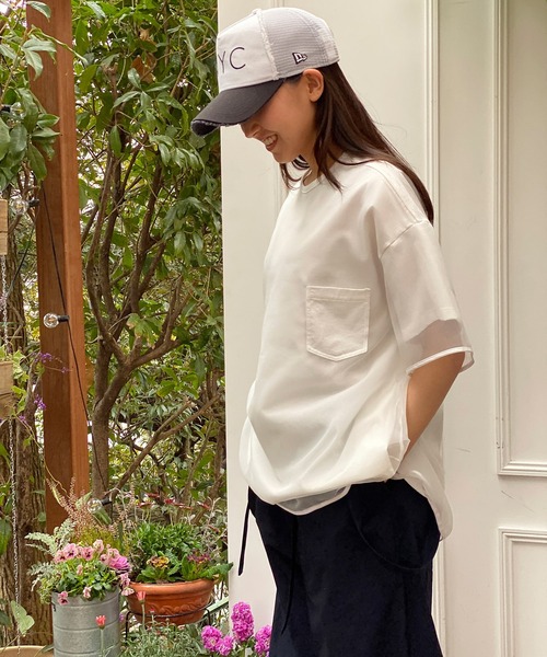「AVIE」 半袖Tシャツ 38 オフホワイト レディース_画像4