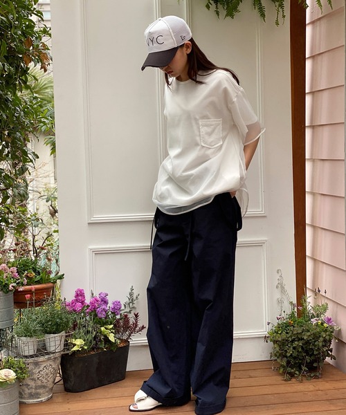 「AVIE」 半袖Tシャツ 38 オフホワイト レディース_画像7
