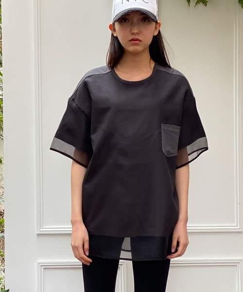 「AVIE」 半袖Tシャツ 38 オフホワイト レディース_画像9