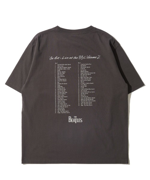THE BEATLES Tシャツ ダークグレー The Beatles tシャツ 半袖 「THE BEATLES/ザ ビートルズ」レコード