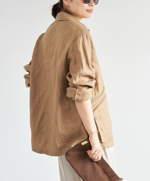 Deuxieme Classe OGLINEN G ジャケット　リネン　2025 OGLINEN G ジャケット（その他ブルゾン／アウター）｜Deuxieme Classe
