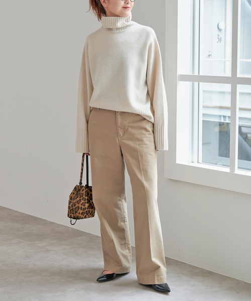 「Spick & Span」 チノパンツ 40 カーキ レディース_画像2