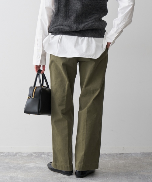 「Spick & Span」 チノパンツ 40 カーキ レディース_画像4