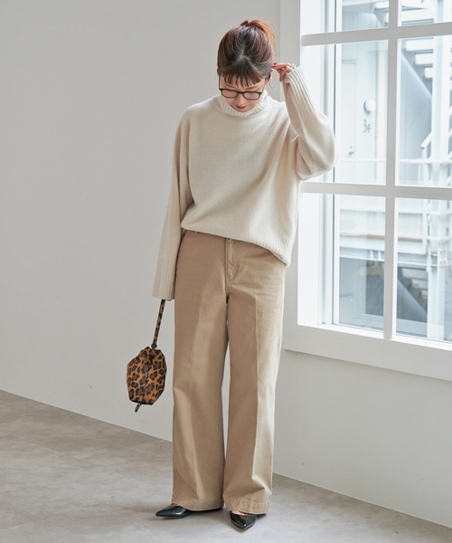 「Spick & Span」 チノパンツ 40 カーキ レディース_画像5