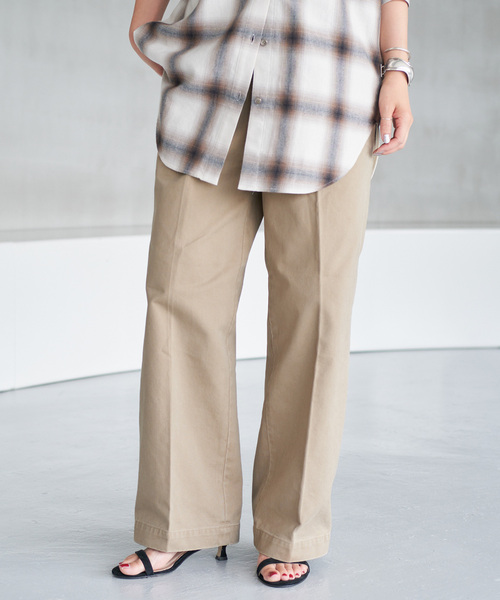 「Spick & Span」 チノパンツ 40 カーキ レディース_画像8