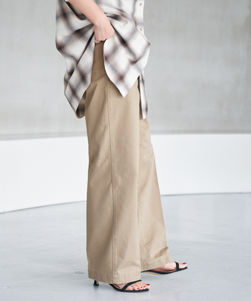 「Spick & Span」 チノパンツ 40 カーキ レディース_画像9