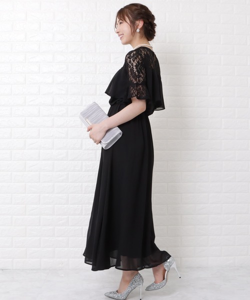 「Lace Ladies」 半袖ワンピース L グリーン レディース_画像4