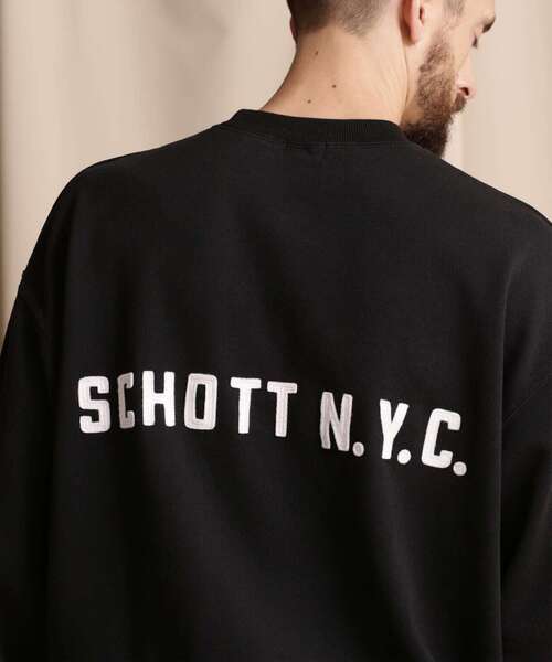 Schott N.Y.C（ショット） 「schott」 スウェットカットソー 2XL 