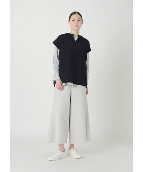 plantation プランテーション　ワイドパンツ　ラップ付き Plantation（プランテーション） パンツ ダブルカルゼ / S レディース
