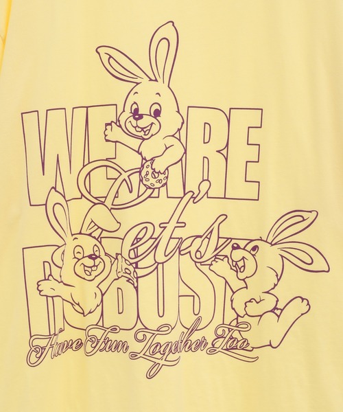 「Candy Stripper」 半袖Tシャツ 2 イエロー レディース_画像2