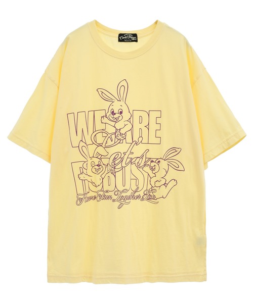 「Candy Stripper」 半袖Tシャツ 2 イエロー レディース_画像3
