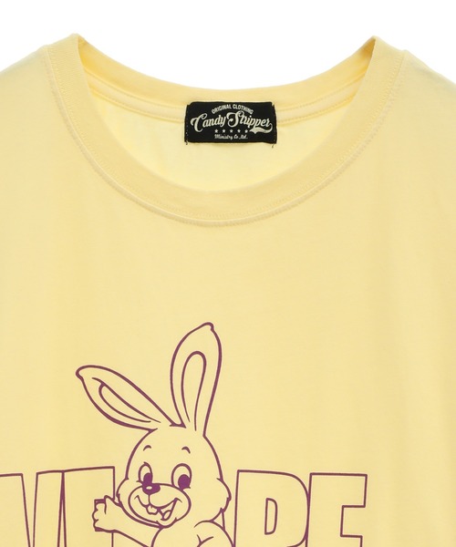 「Candy Stripper」 半袖Tシャツ 2 イエロー レディース_画像5