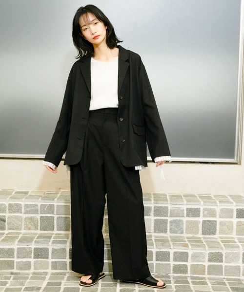 「KBF」 テーラードジャケット ONE ベージュ系その他 レディース_画像4
